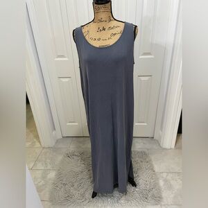 JJill Gray Sleeveless Maxi Dress Sz Large Petite